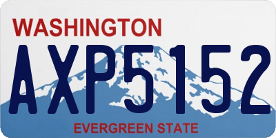 WA license plate AXP5152