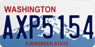 WA license plate AXP5154