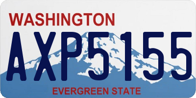 WA license plate AXP5155