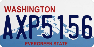 WA license plate AXP5156