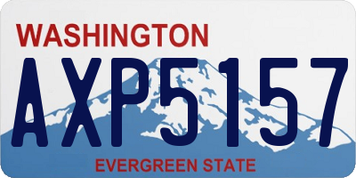 WA license plate AXP5157
