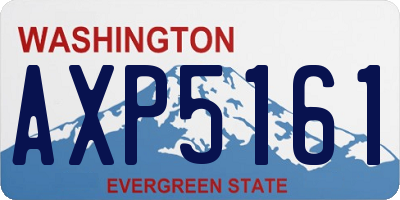 WA license plate AXP5161