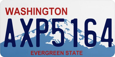 WA license plate AXP5164