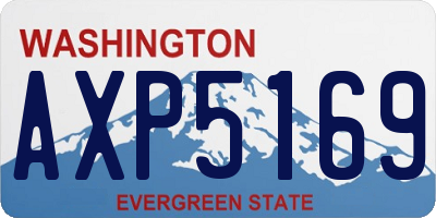 WA license plate AXP5169