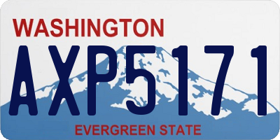 WA license plate AXP5171