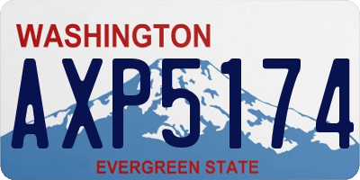 WA license plate AXP5174