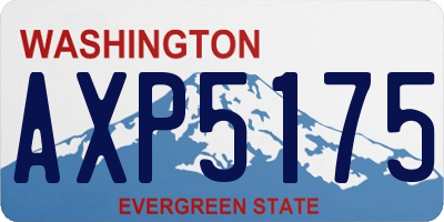 WA license plate AXP5175