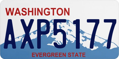 WA license plate AXP5177