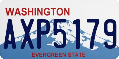 WA license plate AXP5179