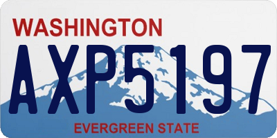 WA license plate AXP5197
