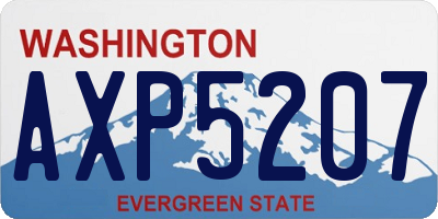 WA license plate AXP5207