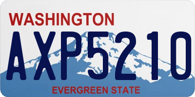 WA license plate AXP5210