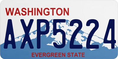 WA license plate AXP5224