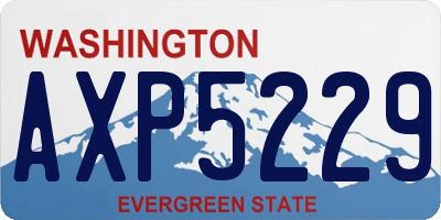 WA license plate AXP5229