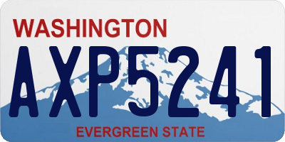 WA license plate AXP5241