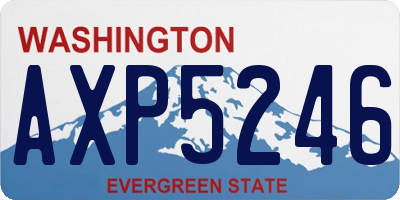 WA license plate AXP5246