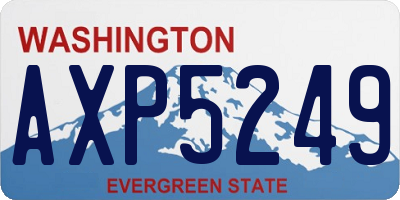 WA license plate AXP5249