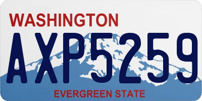 WA license plate AXP5259