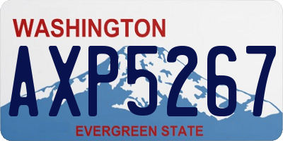 WA license plate AXP5267