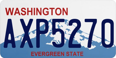 WA license plate AXP5270