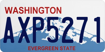 WA license plate AXP5271
