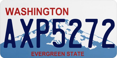 WA license plate AXP5272