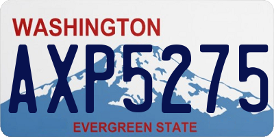 WA license plate AXP5275