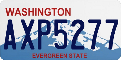 WA license plate AXP5277