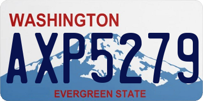 WA license plate AXP5279