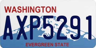 WA license plate AXP5291