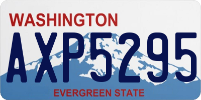 WA license plate AXP5295