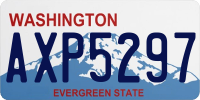 WA license plate AXP5297