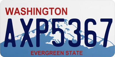 WA license plate AXP5367