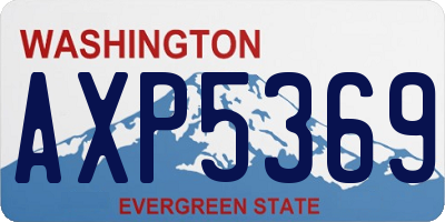 WA license plate AXP5369