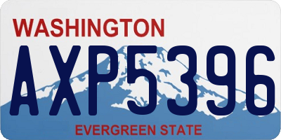 WA license plate AXP5396
