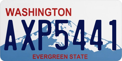 WA license plate AXP5441