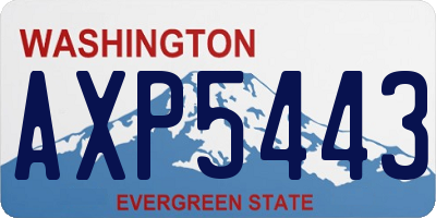 WA license plate AXP5443