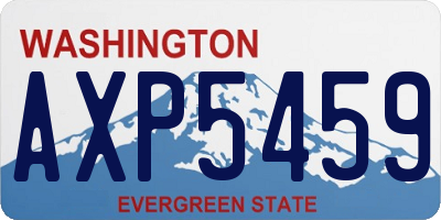 WA license plate AXP5459