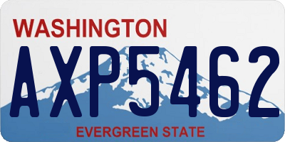 WA license plate AXP5462