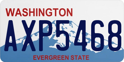 WA license plate AXP5468