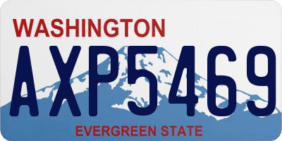 WA license plate AXP5469