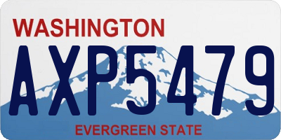 WA license plate AXP5479