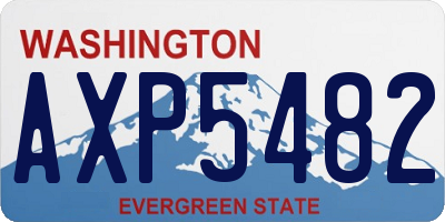 WA license plate AXP5482