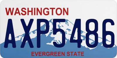 WA license plate AXP5486