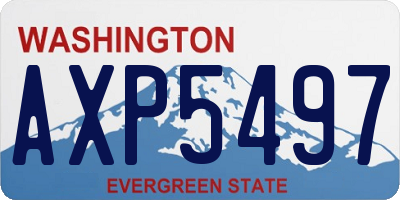 WA license plate AXP5497