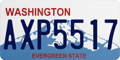 WA license plate AXP5517