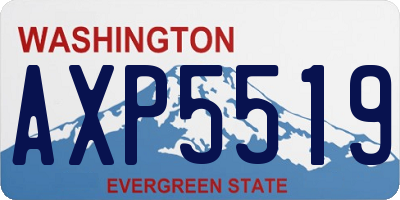 WA license plate AXP5519