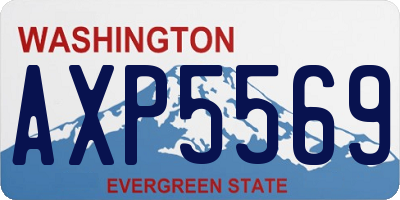 WA license plate AXP5569