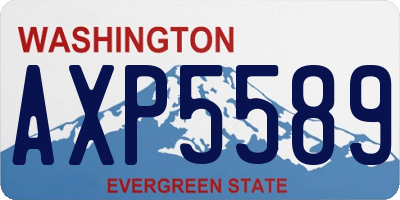 WA license plate AXP5589