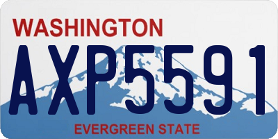 WA license plate AXP5591